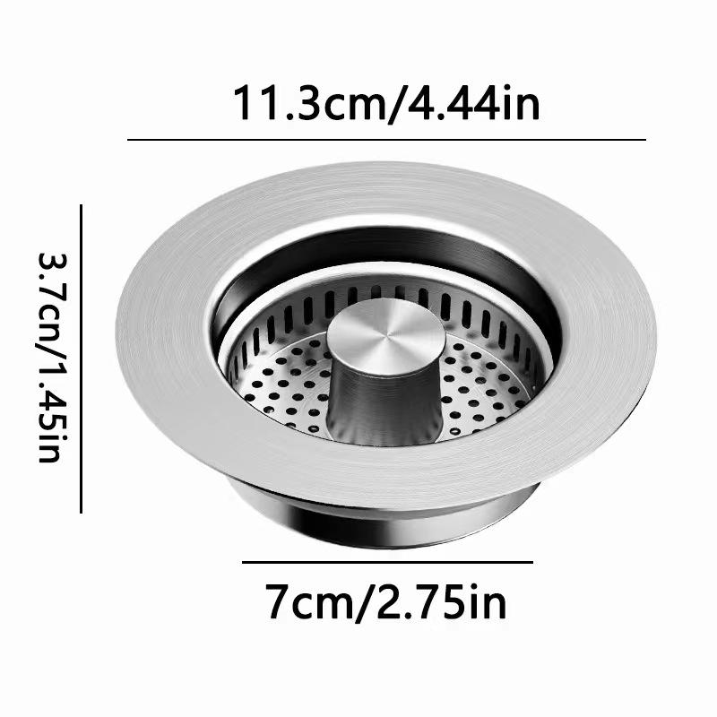 Kitchen sink strainer pop-up core sink drain filter sink press deodorizing filter leak stopper