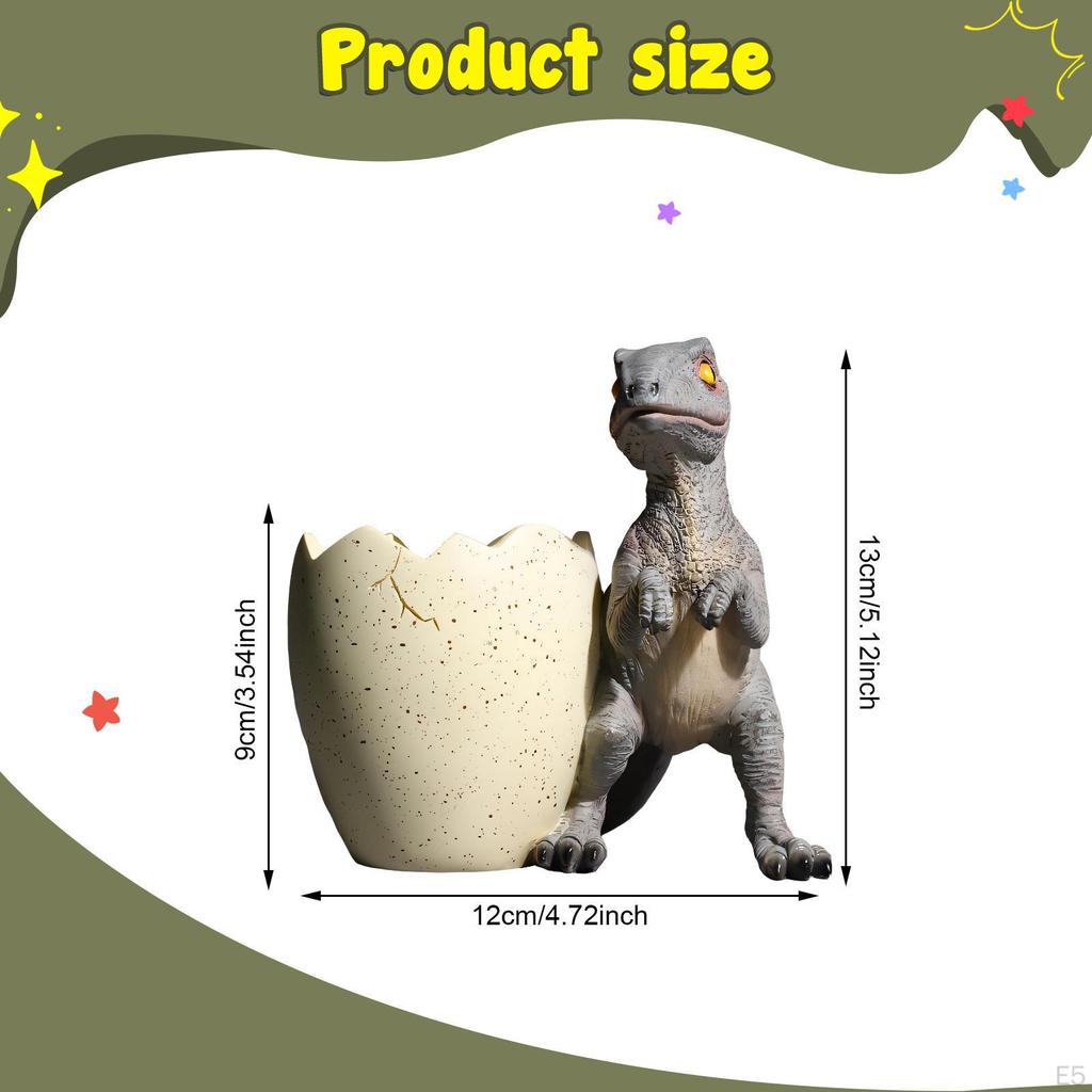 Dinosaur Pen Holder Cosmetic Brush Organizer Adorable Cute Home Decor Stylish Pencil Desk