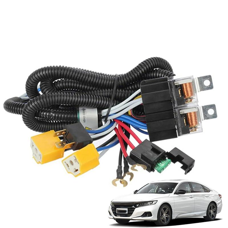 H4 LED Headlights Relay Wiring Harness Kit H6054 7x6 5x7 for Tacoma 1995-1997 Pickup 1988-1995
