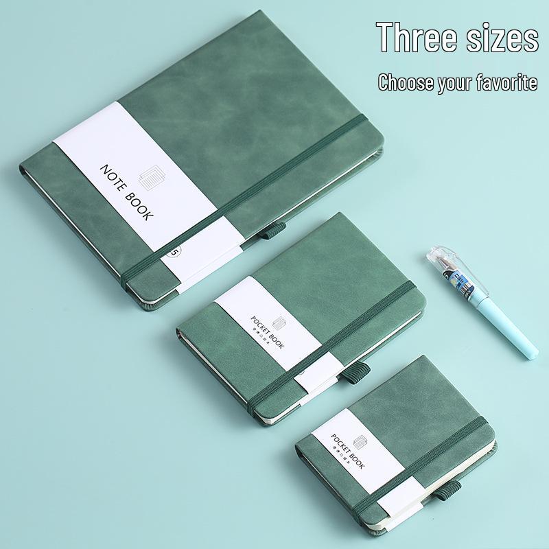 A5/A6 Ribbon Binding Business Notebook with Elastic Band and Customizable Logo