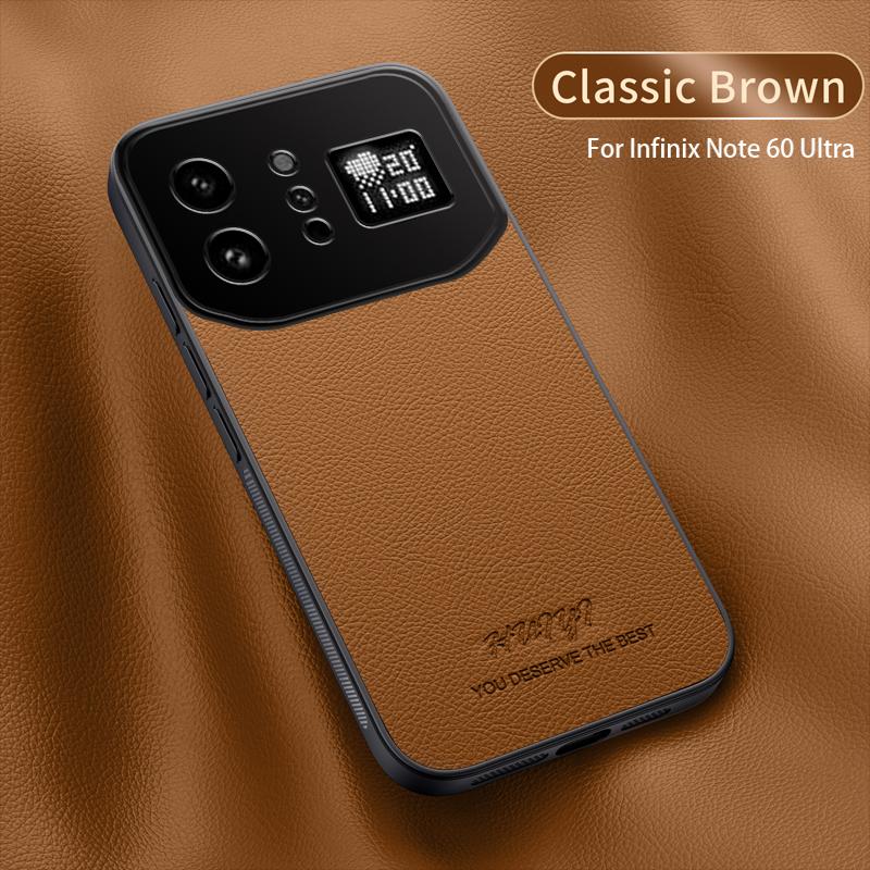 Case For INFINIX Note60 Ultra luxury leather matte magnetic business wind cover For Infinix Note 60 Ultra shockproof  Funda