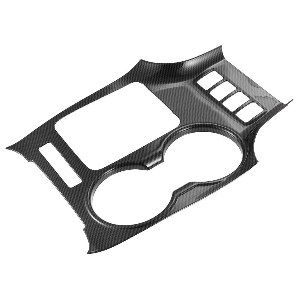 ABSOPRO Carbon Fiber Pattern Center Console Cup Holder Panel Cover Trim for Toyota Highlander 2014 2015 2016 2017 2018 Black 2019,