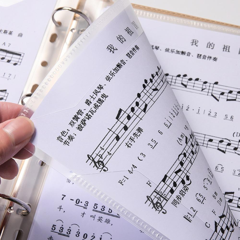 Detachable Piano Music Sheet File Folder Flexible A4 Sheet Music Clip  Paper Sheet