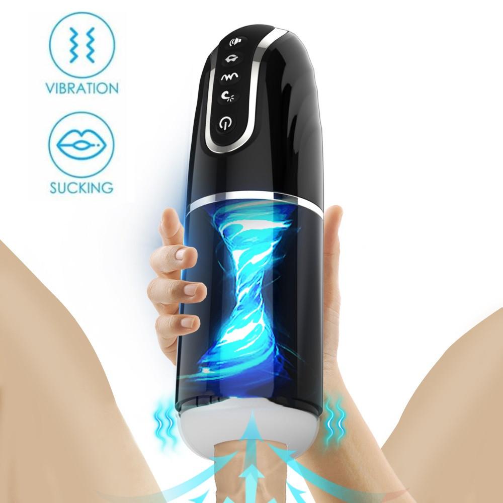 Automatic Male Sucking Mastubator Vibration Blowjob Machine Masturbation Cup Sex Toys Adult Goods for Men Masturbate