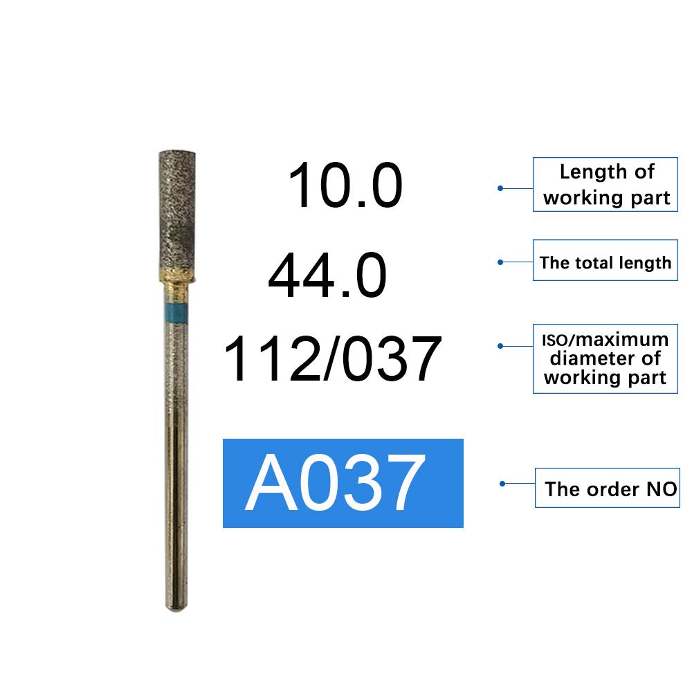 10 Pcs/Box Dental Hp Sintered Diamond Burs Kit Universal Dental Dentistry Burs Cutting Drills Dentist Lab Material Steel Prepare