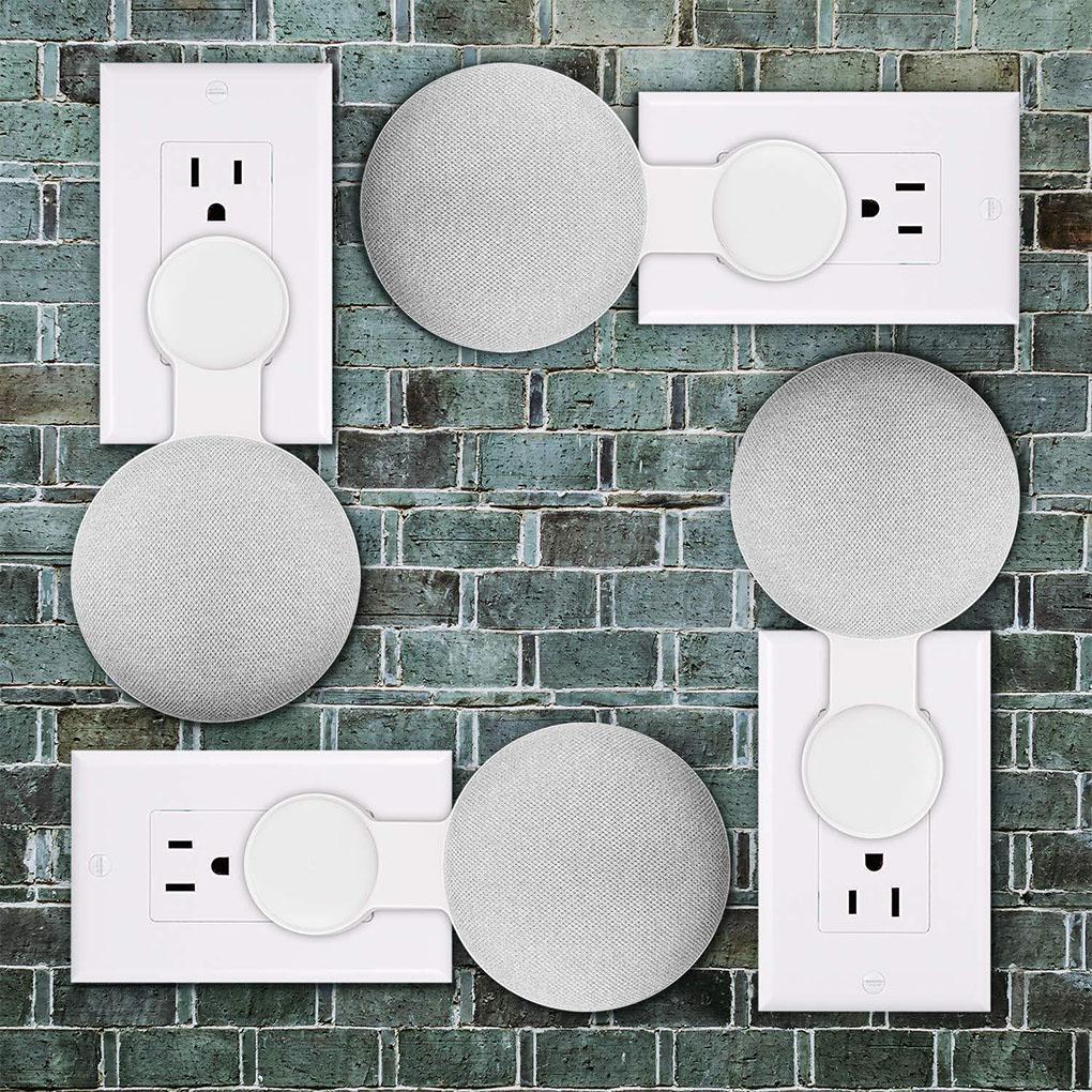 Speaker Wall Mount Charging Bracket Indoor Small High-Speed Stand Lightweight Wireless Hanger Bathroom Bedroom White