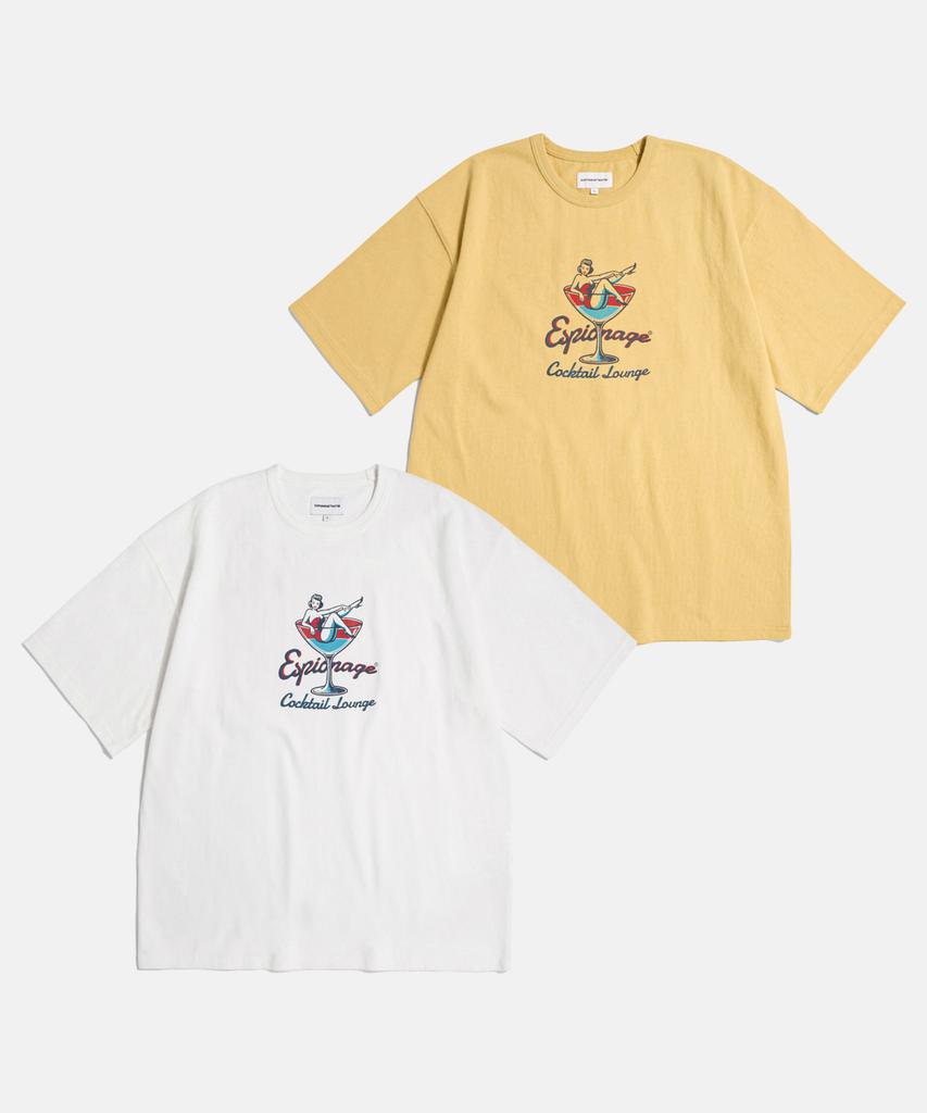 ESPIONAGE Cocktail Lounge Heavyweight Tee Vintage Yellow