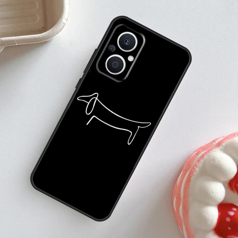 Sausage Dog Dachshund Quotes Case For OPPO Reno 11 10 Pro 11F 8T 4Z 5Z 5 6 8 7 Lite OPPO Find X5 X6 Pro X2 X3 Lite Cover