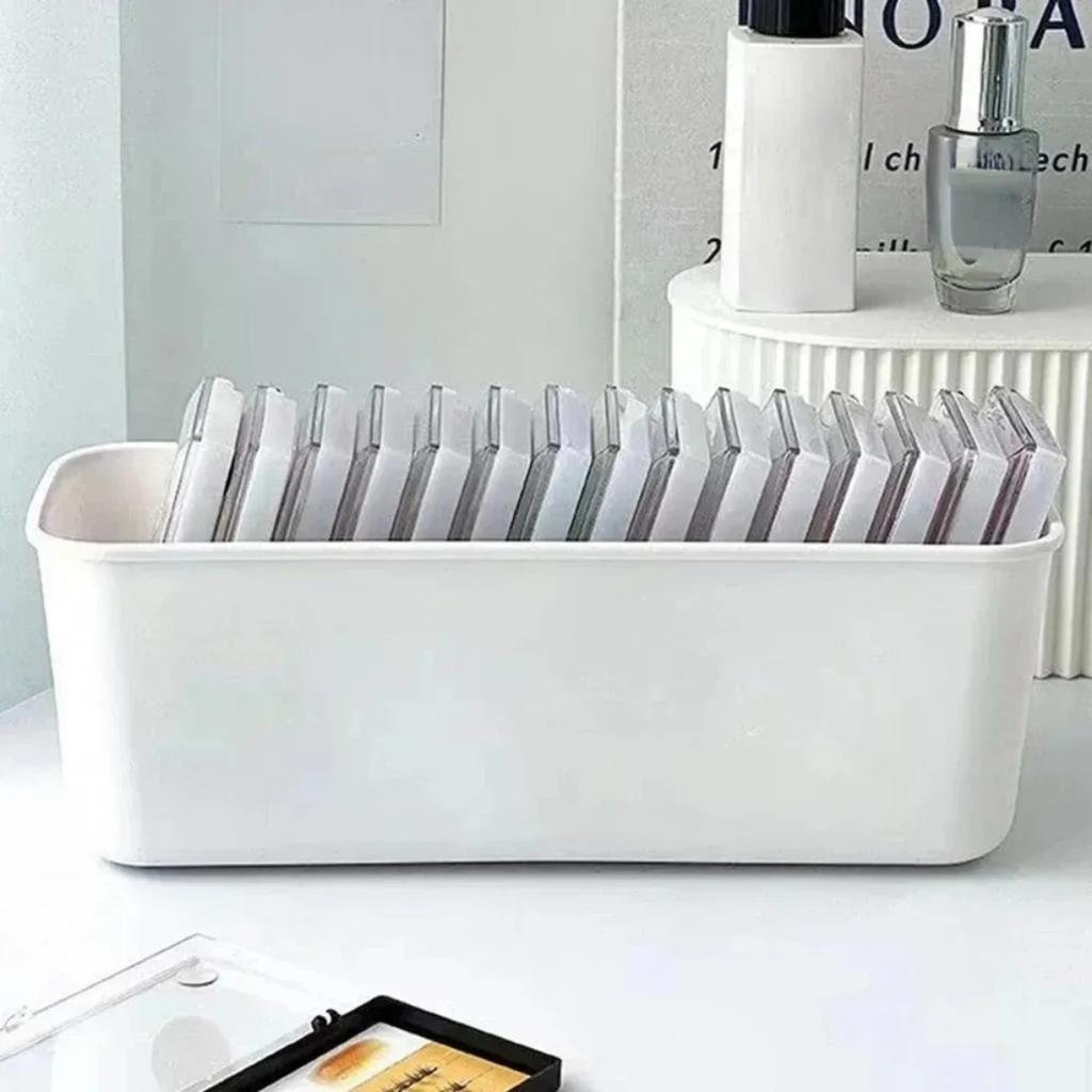 1Pc False Eyelash Storage Box with Lash Extension Tool Organizer - Cosmetic Makeup Tools Case for Lash Accessories