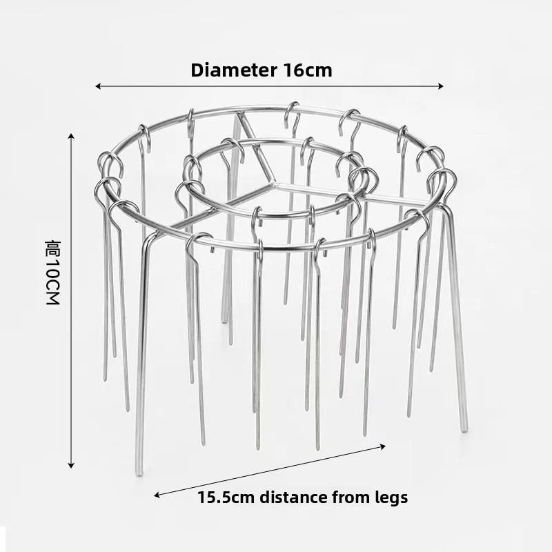 Stainless Steel Air Fryer for Grilled Skewers, Special Round Barbecue Oven for Grills, Kitchen Home Skewers