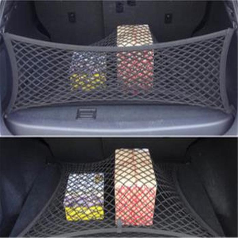 1 Layer Envelope Trunk Cargo Net For JEEP GRAND CHEROKEE Car Boot Trunk Net Mesh Elastic Rear Back Cargo Trunk Storage Organizer