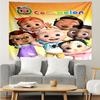 CoComelon Print Tapestry, Backdrop, Easy Setup, Ideal for Bedroom, Office & Living Room, with Aesthetic Wall Hanging Decor.