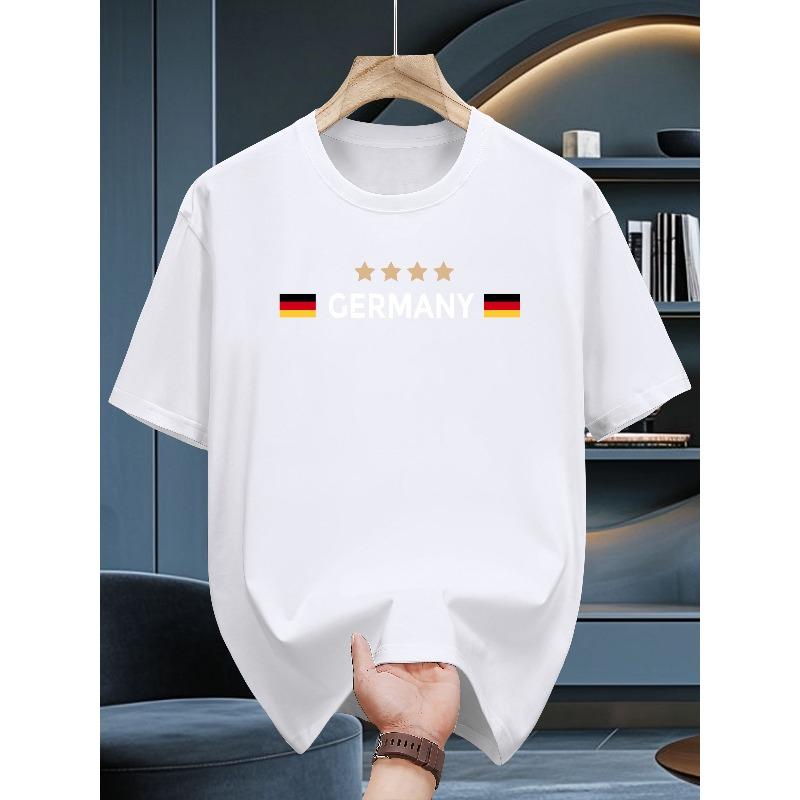 

European size Short Sleeve T-Shirt - Soft Round Neck Casual Summer Tee Breathable Top for Casual Attire Fashionable Comfortable Tees S белый