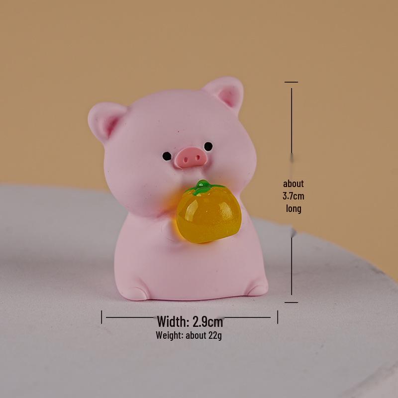 

Spring Festival Resin Pig & Ingot Ornament – Cute DIY Decoration for Desk or Car