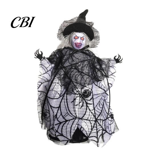 Halloween Festive Accents Decorations, Spooky Ghost Witch Doll, Tree Top Star, Decor Reusable Desktop Decoration Doll Ornaments, Trick or Treat