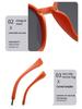 2025 Women's Square Black Polarized Sunglasses, Summer UV Protection, Slimming Design for Round Faces