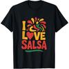 Funny I Love Salsa Dance Graphic T Shirts Men Women Pure Cotton Humor Streetwear Tee Shirt Short Sleeve Unisex Loose Clothing
