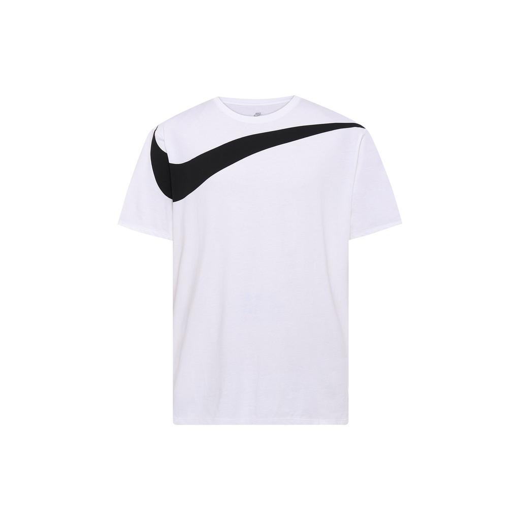Nike Swoosh Round Neck Sport Short Sleeve Tee Unisex Tops White 856490-100