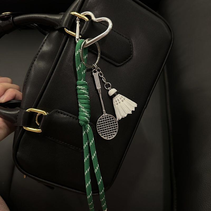 Yogodlns Sport Style Badminton Mini Backpack Hanging Handbag Pendant Bag Pendant Bags Accessories