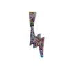 Light Luxury, Cool, Fully Diamond-encrusted, Colorful Lightning Pendant Necklace, Hip-hop Style, Street Dance, Rap, Clothing, Men's Accessories
