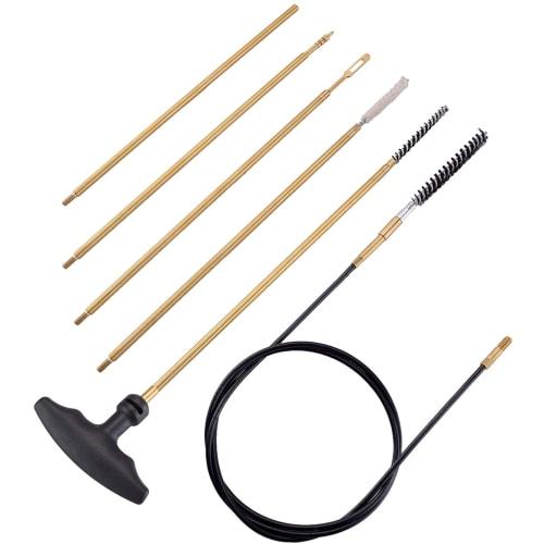 Ideagle .177 & .22 Airsoft Gun Cleaning Kit with Cotton Mop, Brass Cleaning Rod, Nylon Brush, and Compact Zippered Storage Case