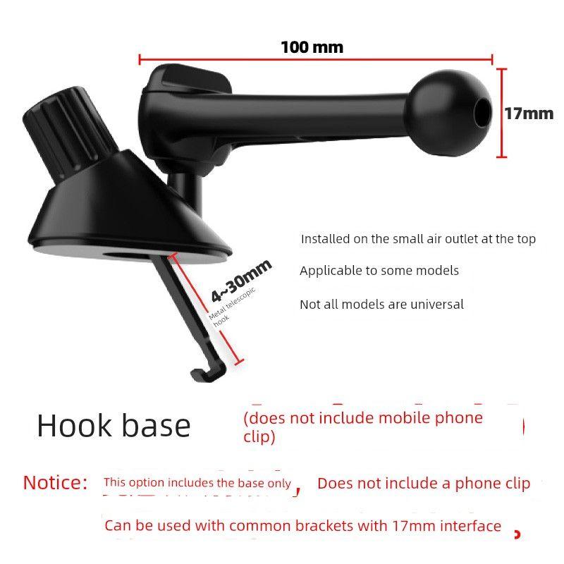 Applicable to Volkswagen ID3 Car Phone Holder Support Frame Upper Left Corner Side Window Defogging Air Conditioning Outlet Navigation Holder Base (Excluding Mobile Phone Holder)