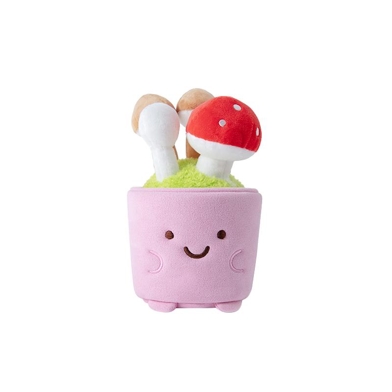 19cm Creative Green Plant Potted Plants Pink Tulip Mushroom Aloe Crabapple Soft Plush Toys Girls Boys Birthday Gifts Party Decor
