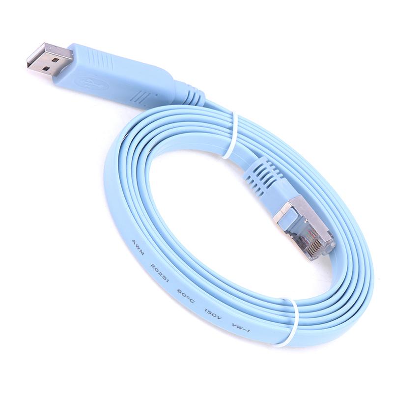 For Routers USB To RJ45 Console Adapter Cable 1.8M USB To RS232 Serial To RJ45 CAT5 Cord