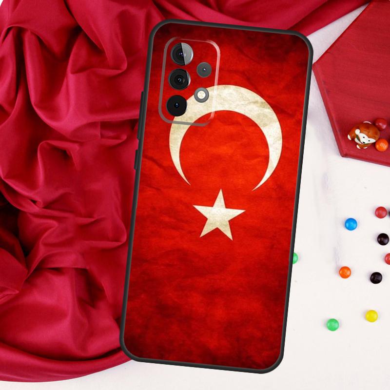 Turkey Flag For Samsung Galaxy A26 A05 A06 A16 A54 A34 A14 A22 A32 A52 A55 A35 A15 A53 A13 A56 A36 Case