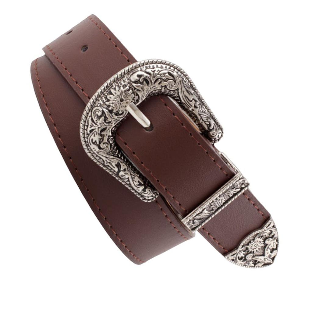 Unique Waist Belt Leopard Print Chain for Cowboy Cowgirl Stylish Hot Buckle Retro Hot Buckle Waist Chain Belt