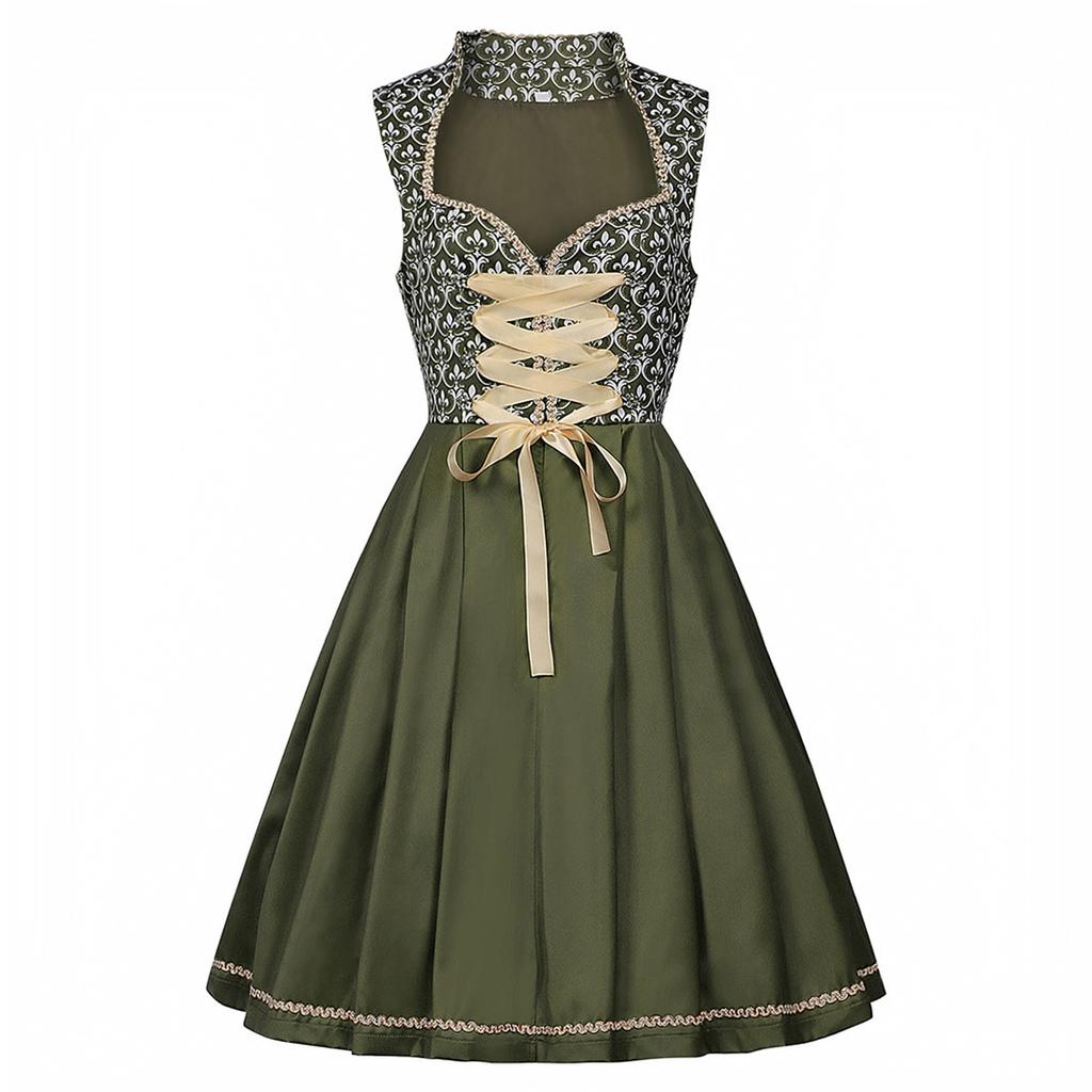 Women's Oktoberfest Costume Dress Set with for Festival Party