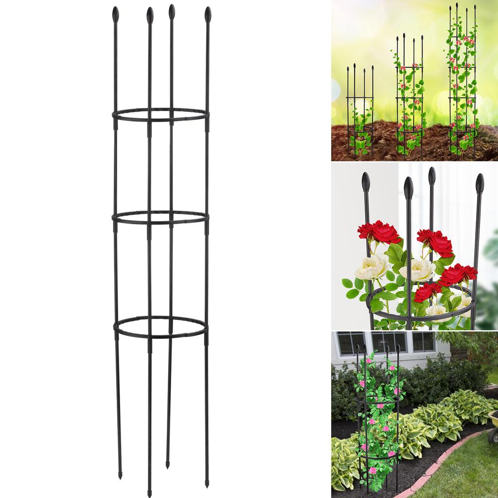 Grigliato per Piante Robusto Stabilizzazione Installazione Flessibile Grigliato da Giardino per Piante Rampicanti Nero