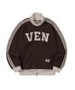 VENHIT Ven 96 Waffle Color Block Track Top_Brown