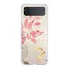 Transparent Phone Case For Samsung Galaxy Z Flip 3 4 5 6 7 Hard Folding PC Z Flip3 Flip4 Cover Flower Cute Fairy Fish Painting