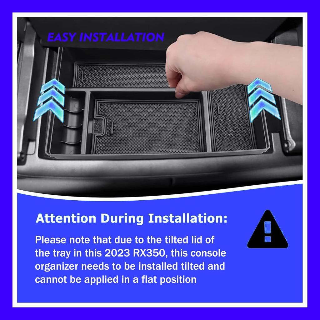 For 2024 2023 Lexus RX 350 RX350 Accessories Center Console Organizer 2023 Lexus RX350 for 2023 2024 Lexus RX350h Luxury/F Sport/Premium RX350 Hybrid