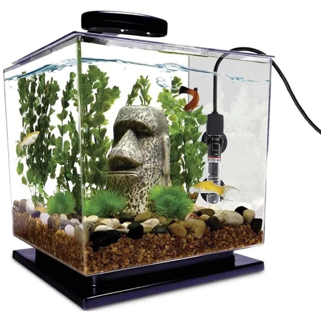 Mini Aquarium Heizer Tauchbecken Wassertemperatur Automatisch 26 Grad Thermostat Heizstab mit Saugknöpfen