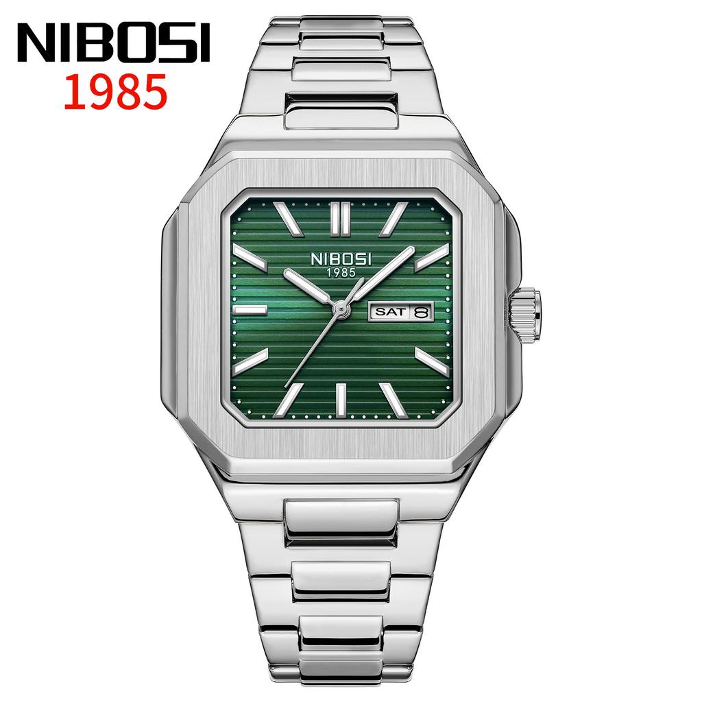Square Watch Waterproof Fashion Men'S Watch Double Calendar Watch Men'S Quartz Watch