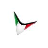 3D Refletive Italy Flag Car Emblem Badge Sticker Motorcycle Decals Fit for Aprilia RS4/RSV4/RS/APR150/SR,Tuono V4,Ducati Waterproof Epoxy Resin Decal