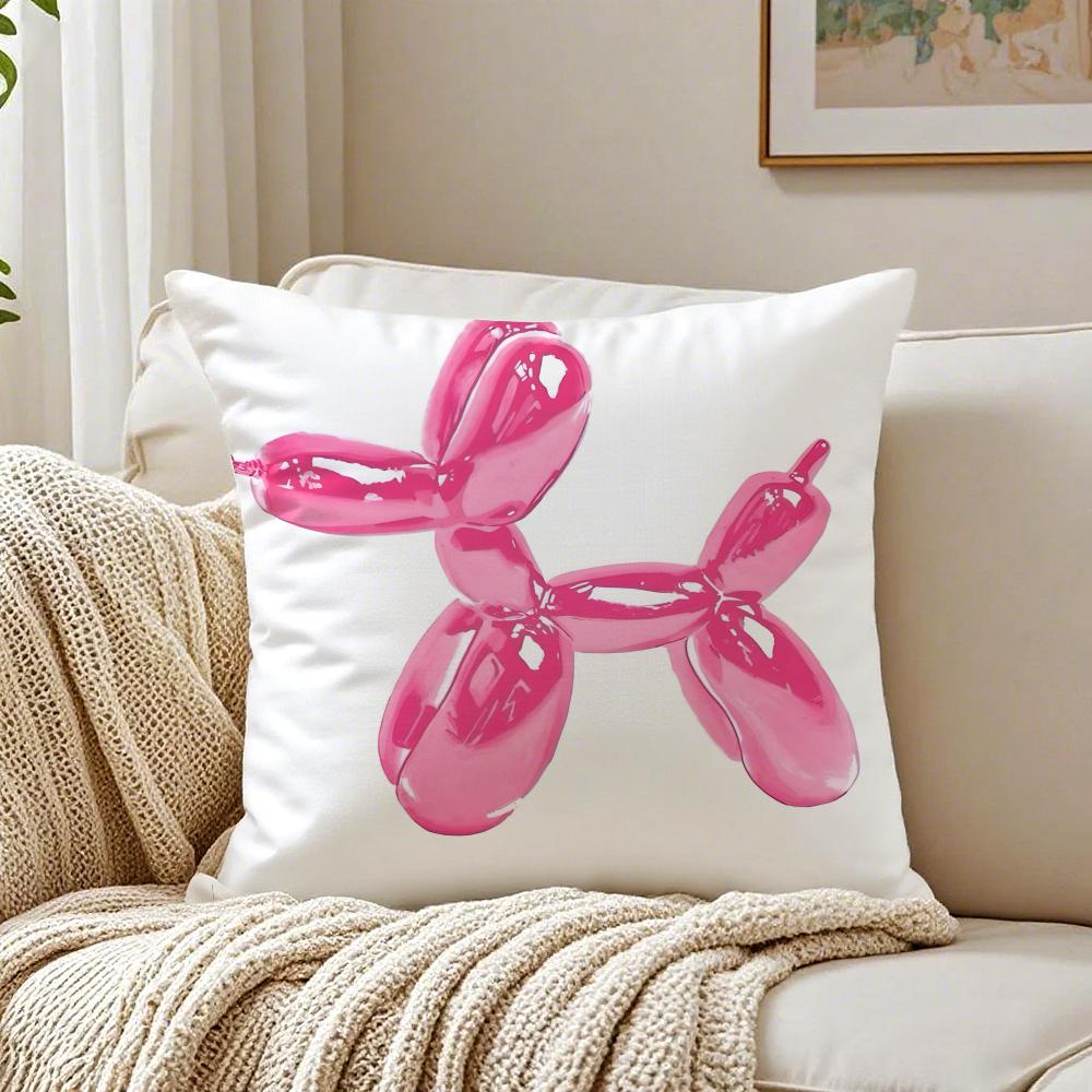 Pink B-Balloon Dog Pillow Modern Art Cushion Cushion Cover Pillowcase Anti-Dustmite Living Room Sofa Decor Cushion Room