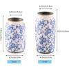 Chinese Blue and White Porcelain Vase, Ceramic Flower Vase Home Décor, Vases for Your Kitchen, Bedroom, Living Room, Bathroom, & Shelf Centerpiece