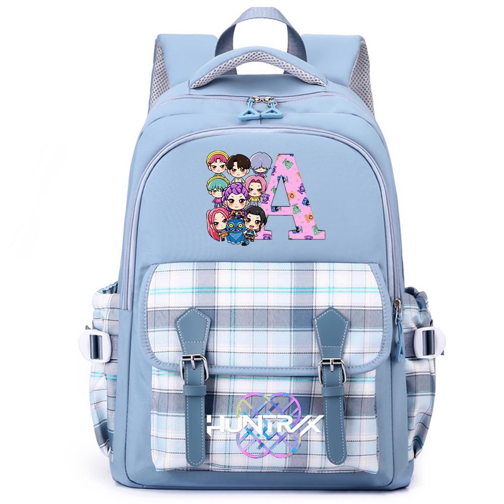26 English Letter K-Pop Printed Large Capacity Backpack for Teenger Student Girl Boy Schoolbag Bookbag Women Waterproof Travel Bag Kid Gift Mochila