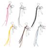 Unique Braided PU Leather Keyring Pendant Stylish Handbag Chain Decoration Multi Color Selection for Trendy Youth