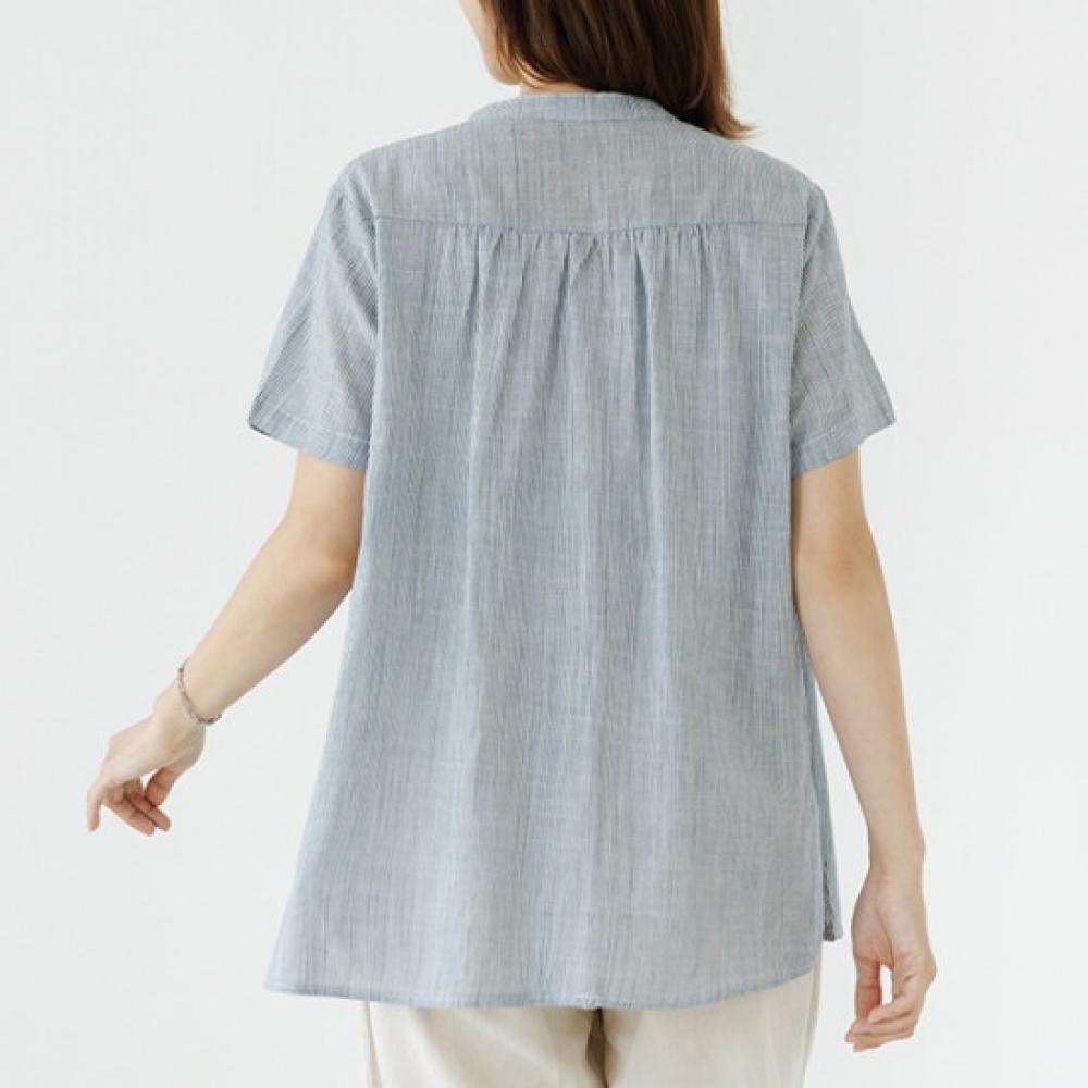 Dedra Two Button Stitch Blouse Tbe3297