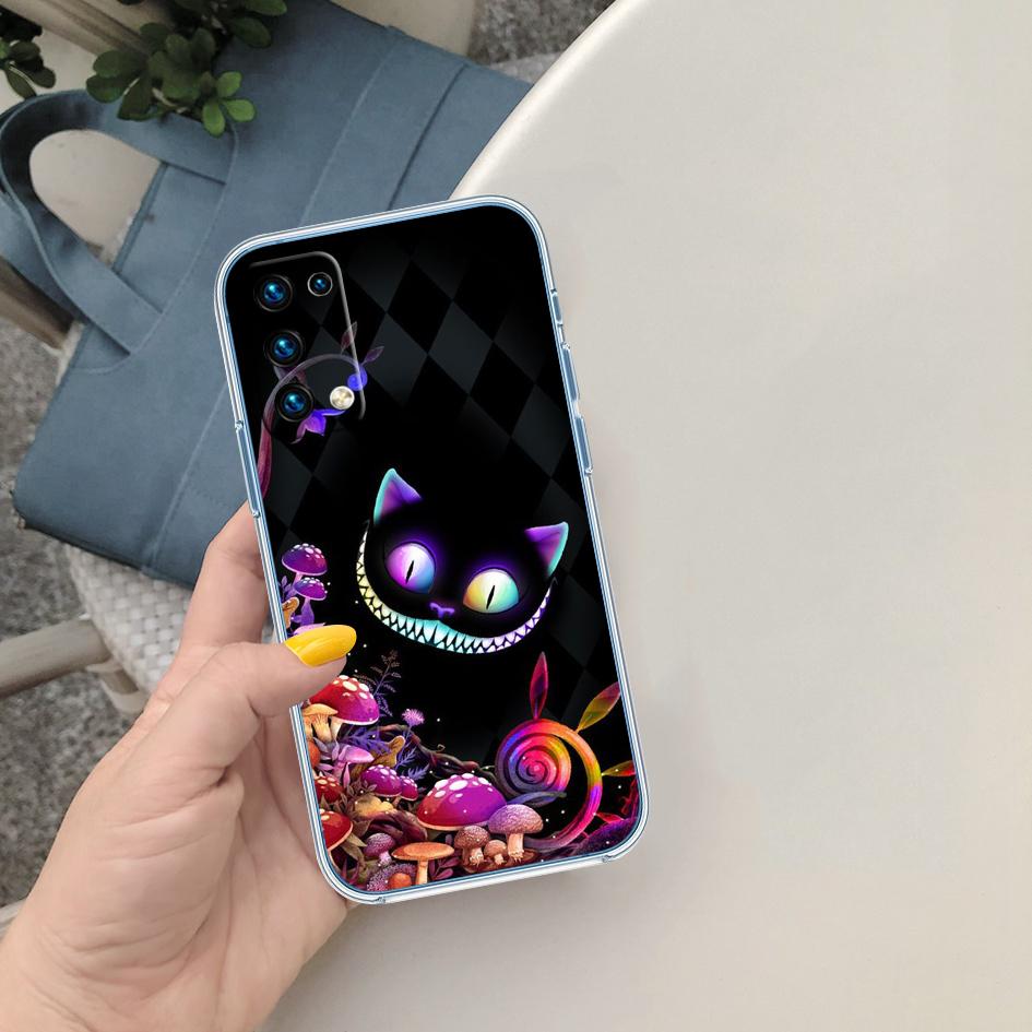 CJ3 Alice in Wonderland Cat Princess Case for LG K22 K30 K40 K41 K42 K50 K50S K51 K51S K52 K61 K62 K71 K92 Q60 Q61 V40 V50 V60