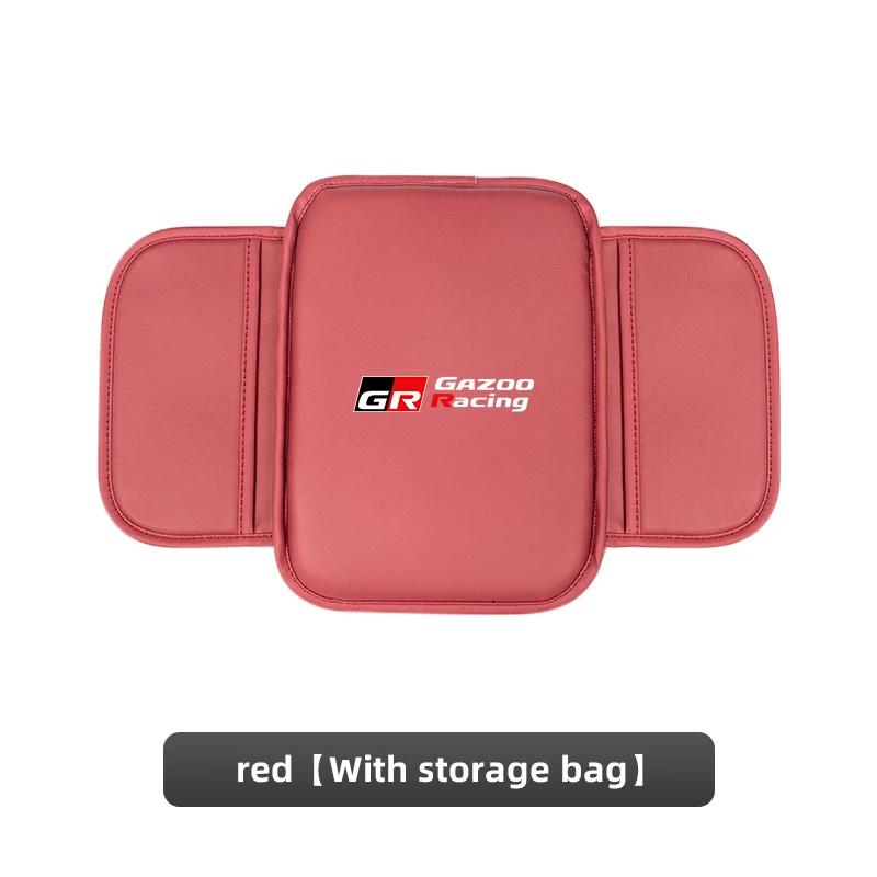 Varmt For Toyota For Toyota 2026 Nye Navkapsler Bil Armlene Matte Midtkonsoll Lær Beskyttelsespute For Toyota Gazoo Racing TR