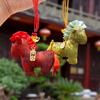 Chinese New Year Horse Embroidered Brocade Sachet - Cultural Hanfu Car Pendant Gift