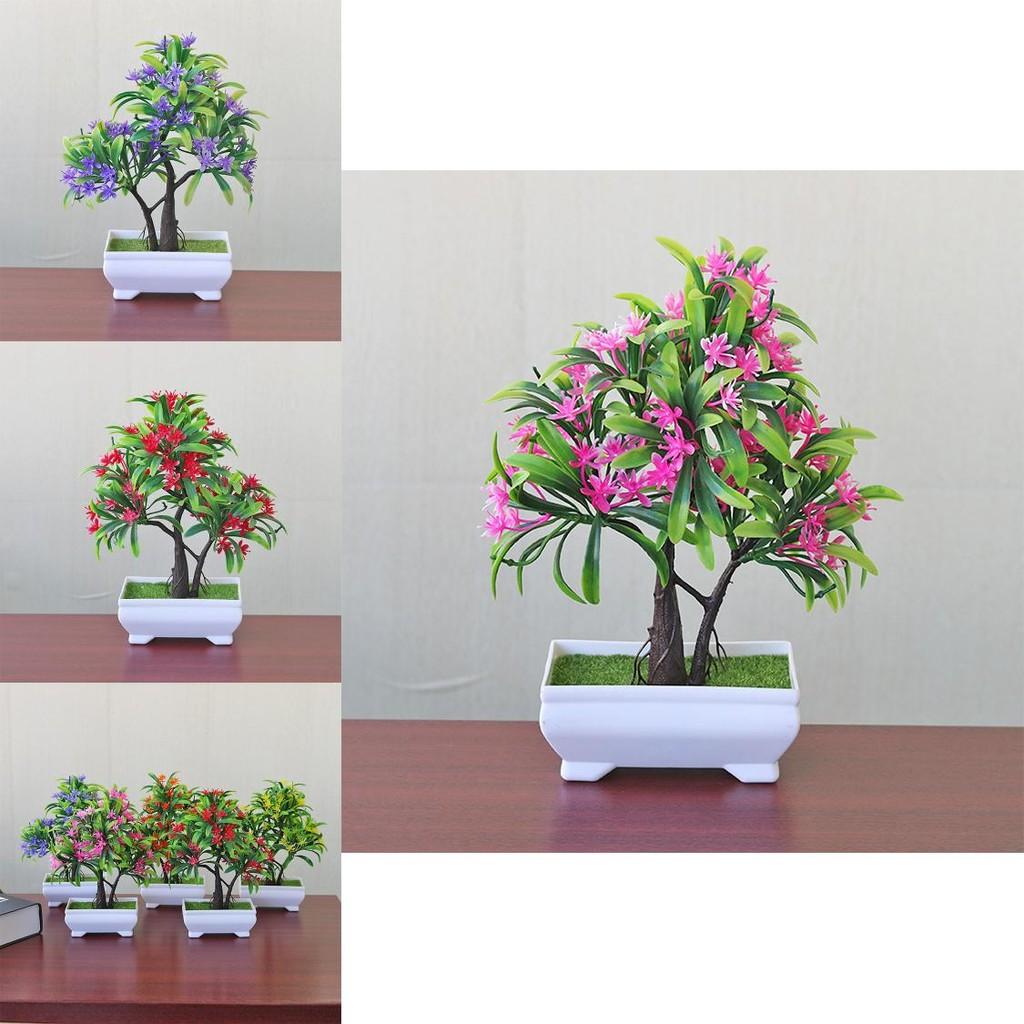 Artificial Flower Plant With Plastic Material For Home Decor And Desk Office Display
