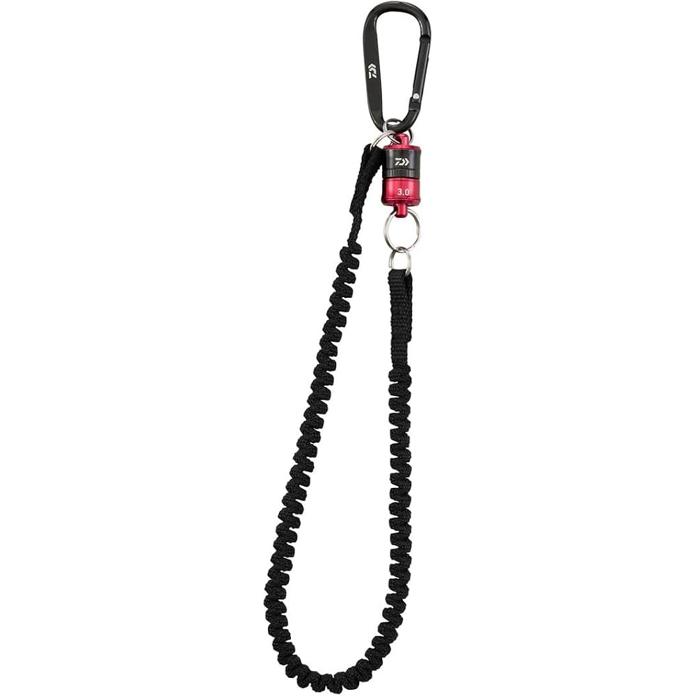 Daiwa MG 3.0 Lanyard with Magnet Keeper Red and Black Fishing Accessory Lanyard