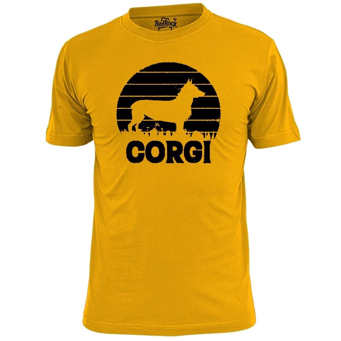 Mens Corgi Dog Logo T shirt Hound Pooch XL