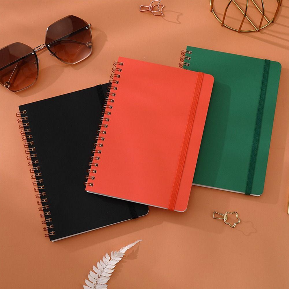Thicken Diary Book Strap Design Memo Pad Multi-purpose Coil Notebook Students Stationery